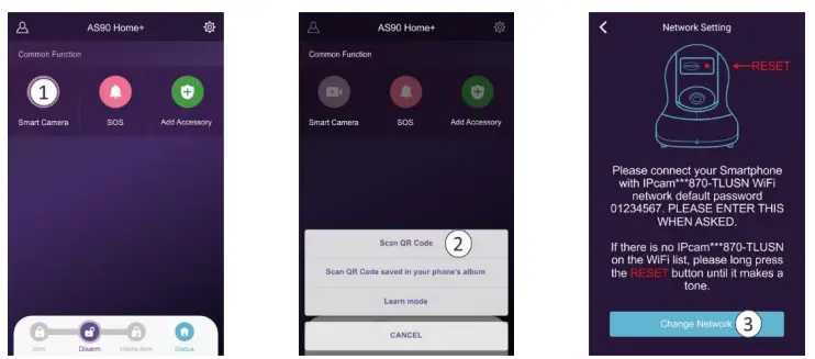 ELRO AS90CA HD Pan Tilt Security Camera - Installation Android
