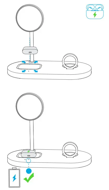 ANKER A2595 PowerWave Magnetic 3-in-1 Stand with Watch Charging Cable Holder - fig 8