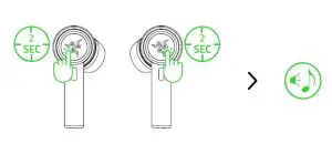 RAZER 383 True Wireless Earphone - fully charged.