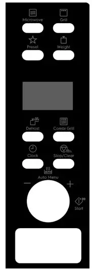 Eelctrolux EMSB20XG 60cm Ultimate Taste 500 Build-in Microwave- CONTROL
