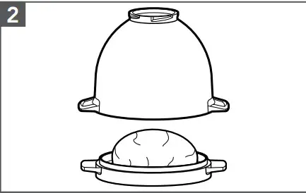 KitchenAid KSM2CB5B Bread Bowl with Baking Lid - FIG 16