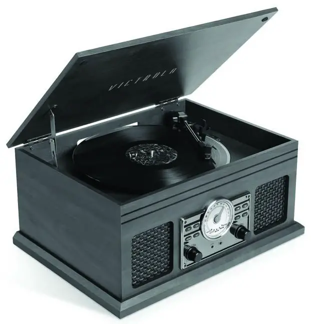 VICTROLA VTA-255B Lawrence 8 In 1 Bluetooth Record Player - cover