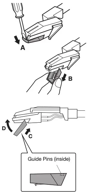 VICTROLA VTA-255B Lawrence 8 In 1 Bluetooth Record Player - remviing the stylis