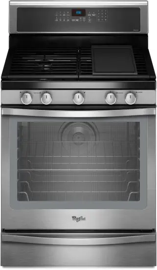 Whirlpool WFG540H0AS Front Control Gas Range
