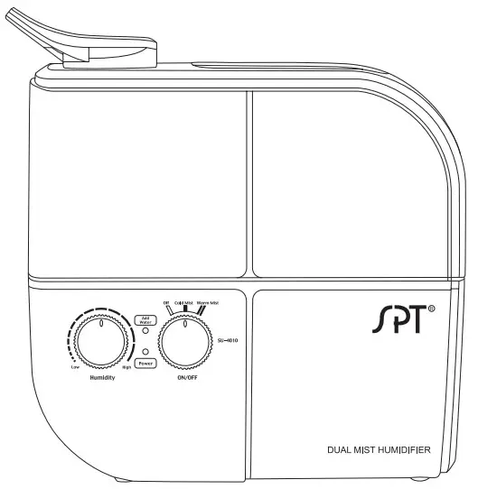 SPT SU 4010G Dual Mist Humidifie
