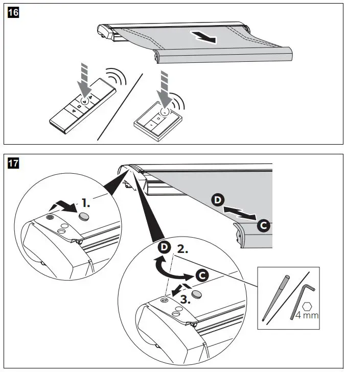 DOMETIC PR2000 Awnings PerfectRoof User Manual - Fig 16,17