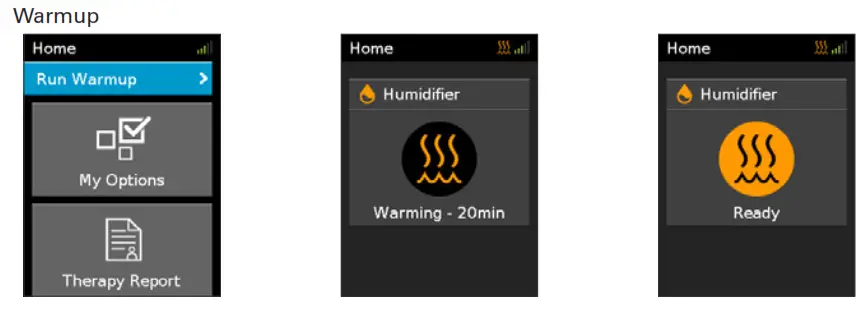 ResMed HFT Lumis High Flow Therapy Device for COPD - Warmup