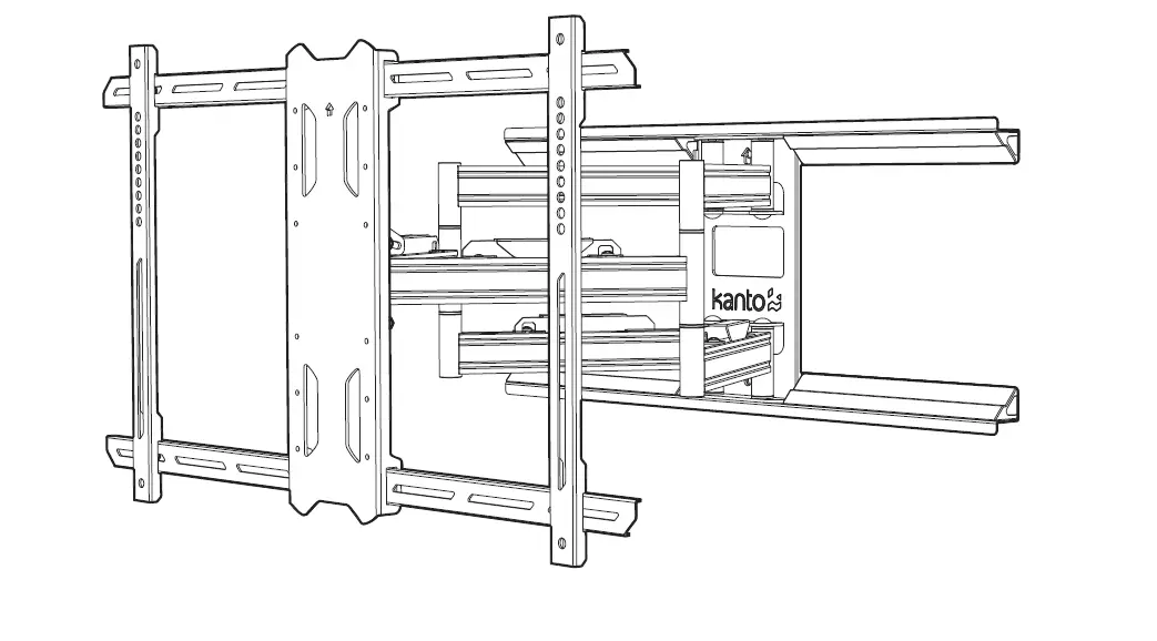 Kanto Living Full Motion Wall Mount [pdx680, Pdx680w] User Manual
