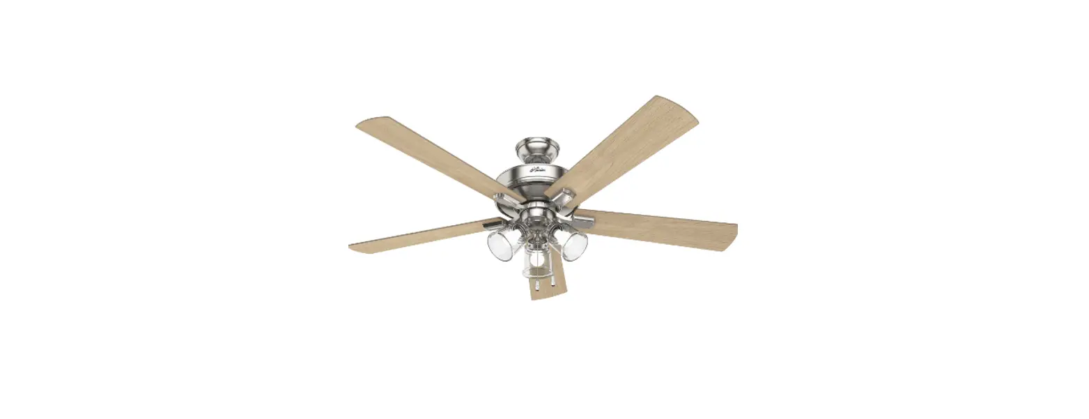 Hunter 51097 Crestfield Indoor Ceiling Fan With Led Lights Instruction Manual