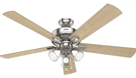 Hunter 51097 Crestfield Indoor Ceiling Fan with LED Lights Instruction Product