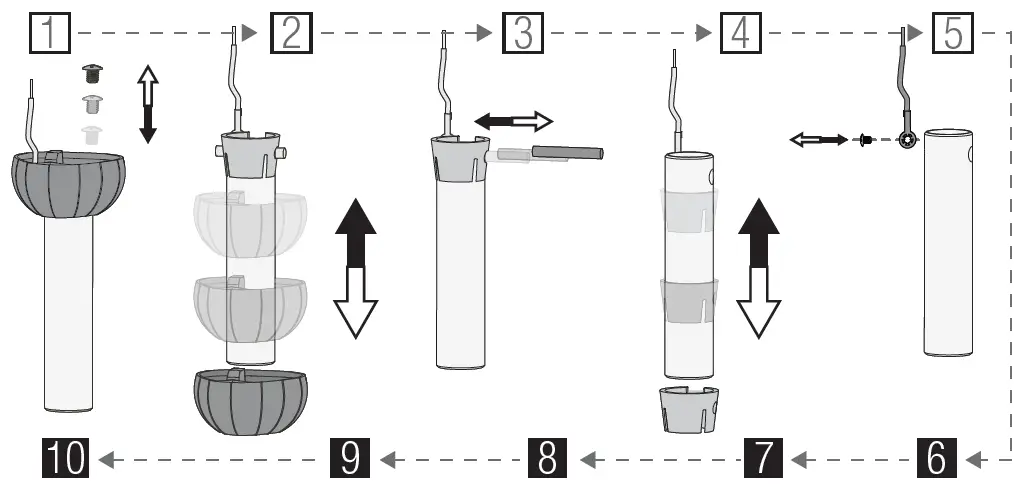 Hunter 51097 Crestfield Indoor Ceiling Fan with LED Lights Instruction fIG12