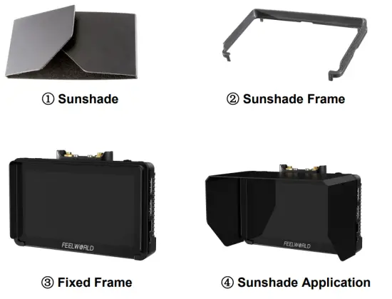 CVW CVSWIFTZ Swift Z 5 5 Inch Wireless Monitor Kit - Sunshade