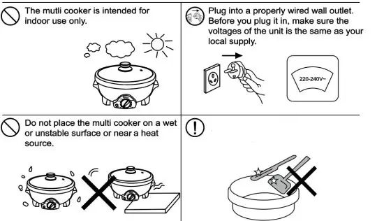 PowerPac PPMC708 Steamboat and Multi Cooker 3 5 L - figure 2