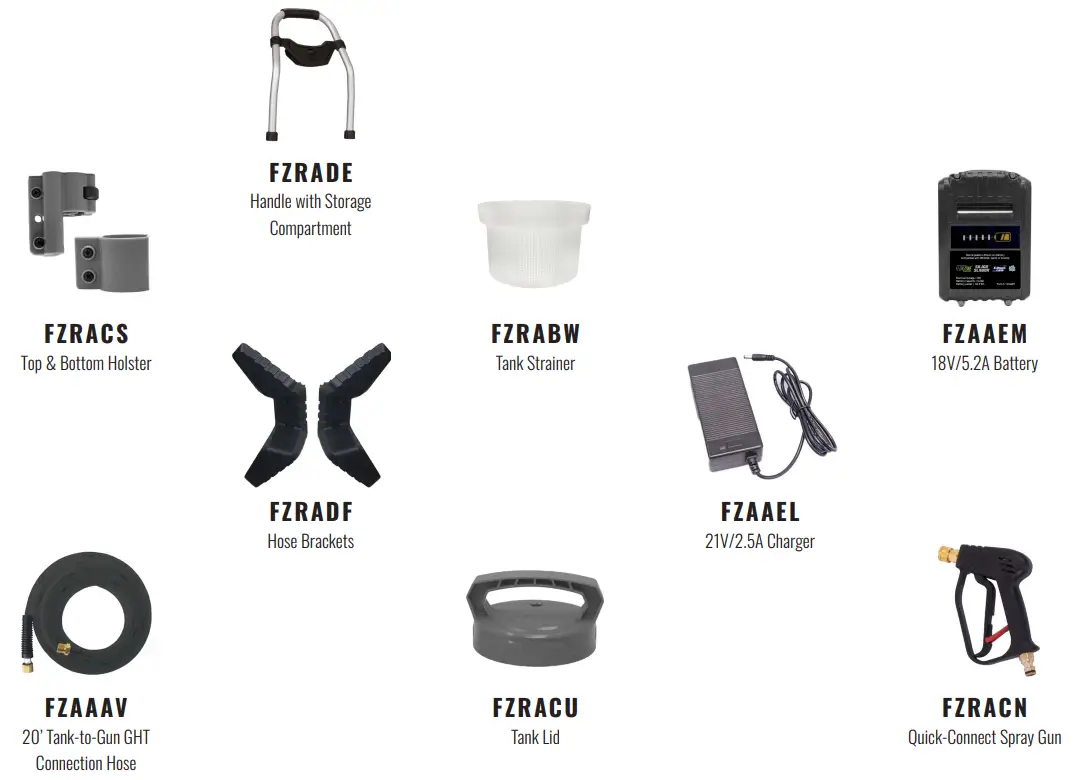 SILICA SLAYER FZVACF 2 5 Battery Powered Sprayer - fig 6