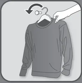 Tefal DT81XX Handheld Steam - Hang your garment