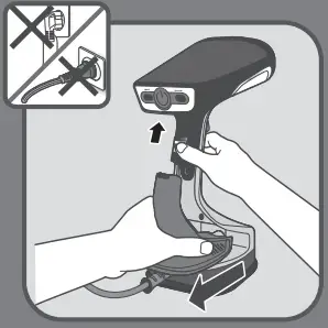 Tefal DT81XX Handheld Steam - appliance and pull the water