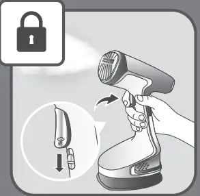 Tefal DT81XX Handheld Steam - steam trigger