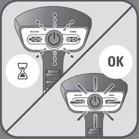 Tefal DT81XX Handheld Steam - stop flashing
