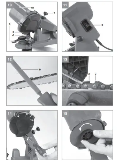 Einhell GC CS 85 E Saw chain sharpener - figure 3