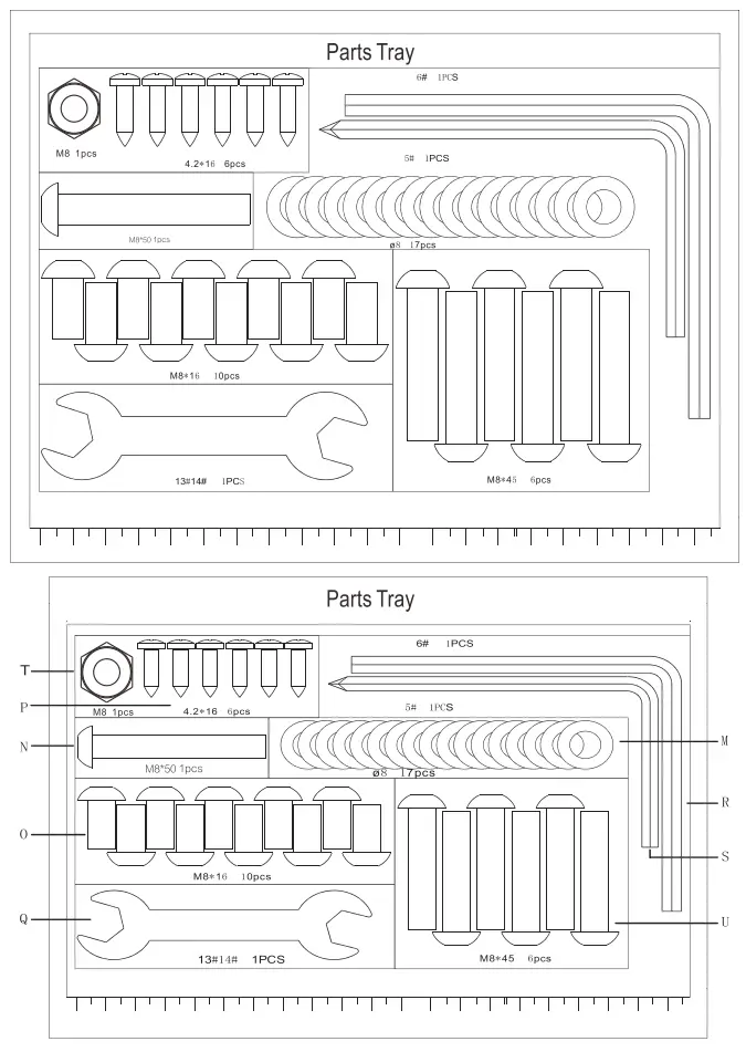 COSTWAY SP37466 3.75HP Electric Folding Treadmill - Parts tray