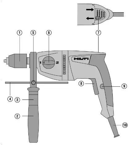 HILTI UH 700 Corded Hammer Drill Drivers - fig 19