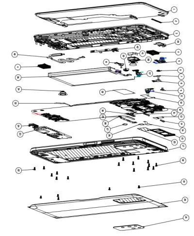 Infinix X692 Smartphone - Explosion diagram specification