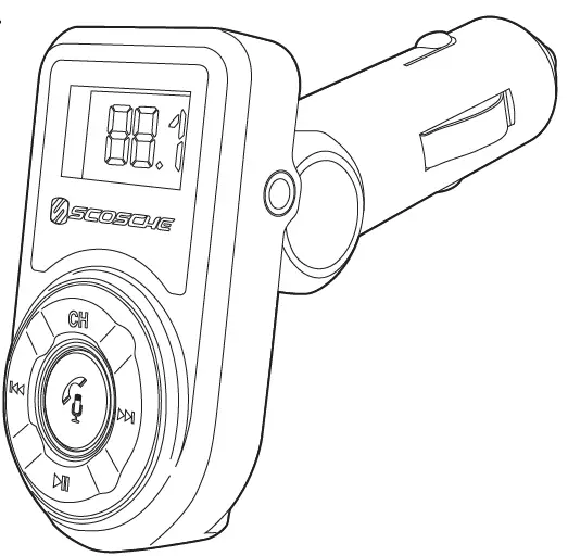 SCOSCHE- BTFM3B- Wireless -Handsfree- Car- Kit -01