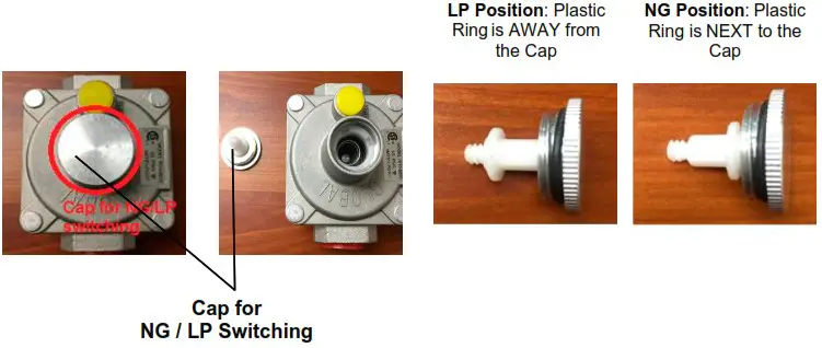 COSMO COS GRT366 36 inch Slide In Counter Gag Cooktop - Changing the Burner Nozzles 4