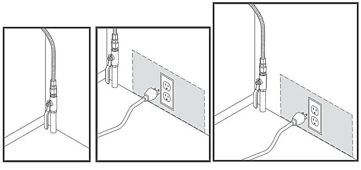 COSMO COS GRT366 36 inch Slide In Counter Gag Cooktop - ELECTRICAL REQUIREMENTS 1
