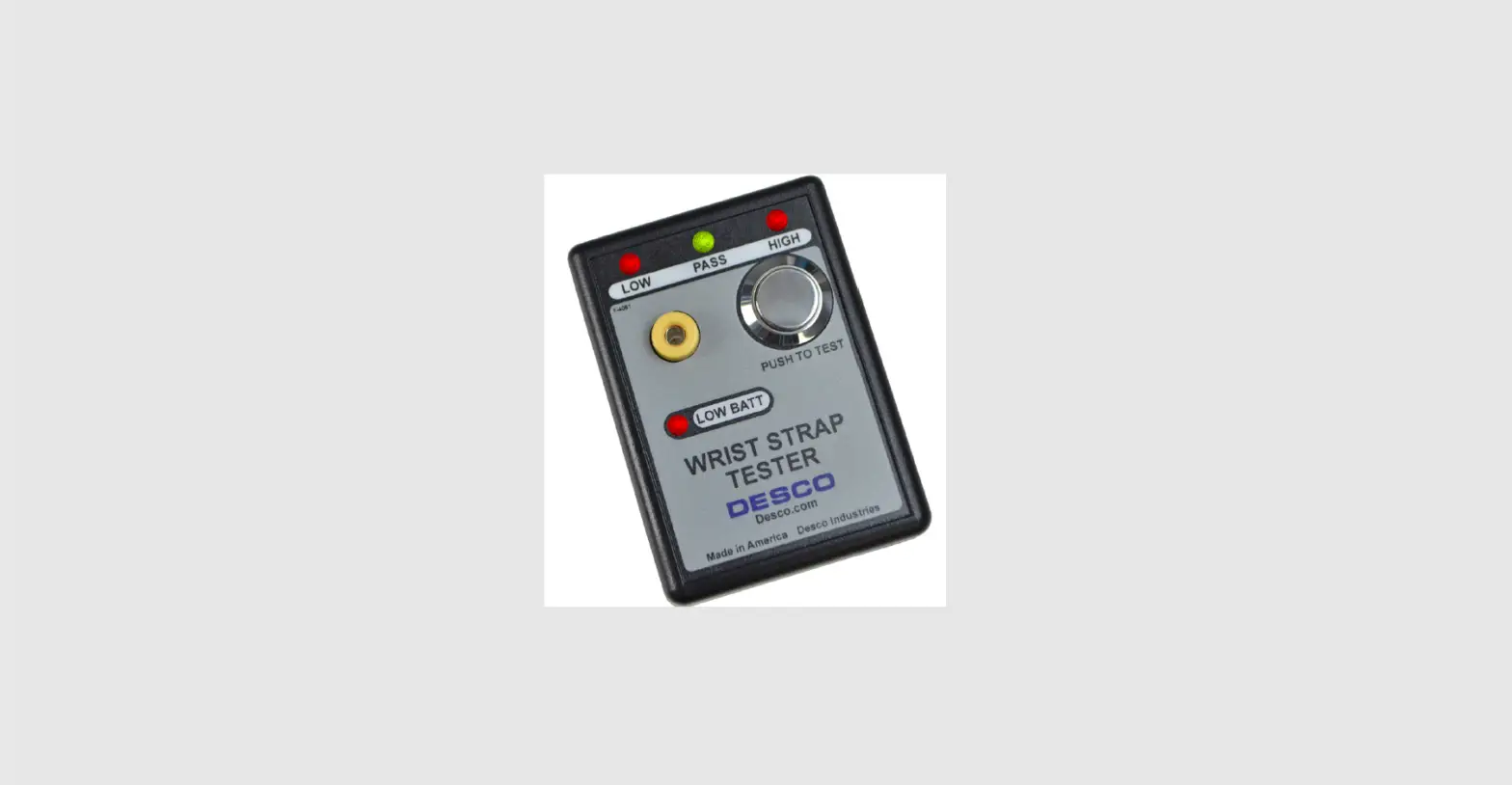 Desco Tb-3017 Portable Wrist Strap Tester Instruction Manual Desco Tb-3017 Portable Wrist Strap Tester Instruction Manual