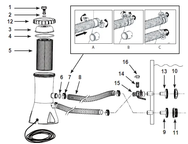 INTEX C530 Krystal ClearTH Filter Pump-fig1