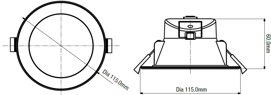 Martec TLND3459WD DIMMABLE TRICOLOUR LED RECESSED DOWNLIGHT KIT 05