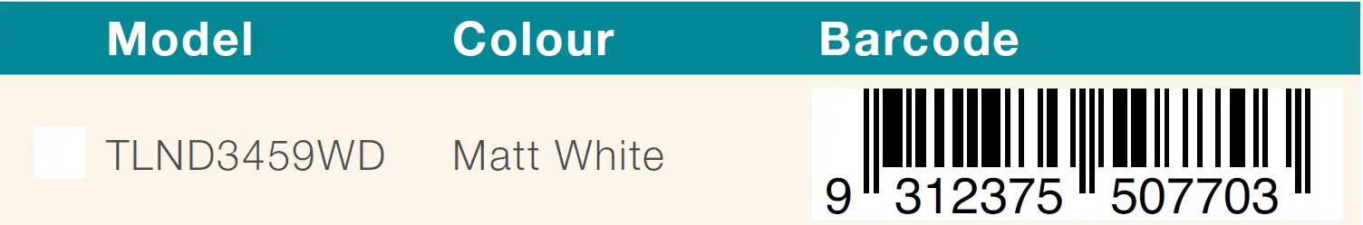 Martec TLND3459WD DIMMABLE TRICOLOUR LED RECESSED DOWNLIGHT KIT 05