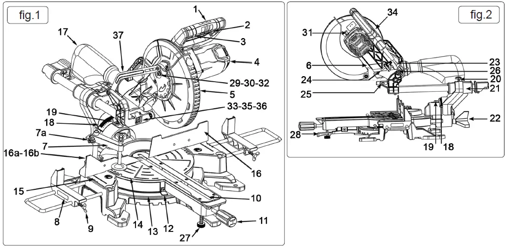 SEALEY-SMS255.V3-255MM-Sliding-Compound-Mitre-Saw-FIG-2