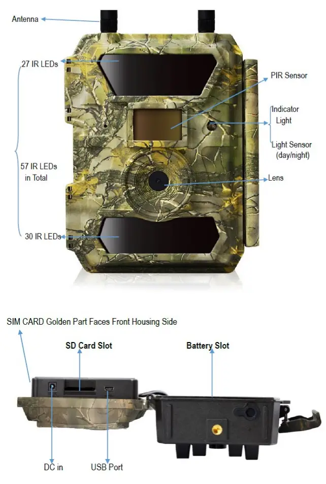 Wildlife Monitoring Solutions S312 Trail Camera 4G Wildlife Hunting Cameras - assume