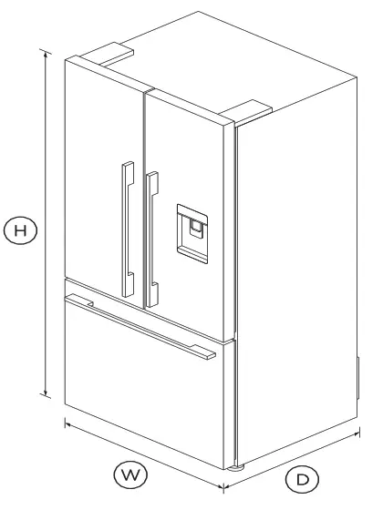FISHER PAYKEL RF170ADUSX4 N 32 Inch Freestanding French Door Refrigerator Freezer - fig