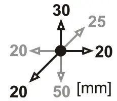 JABLOTRON JA 111M Bus Magnetic Mini Detector - Internal settings of the detector
