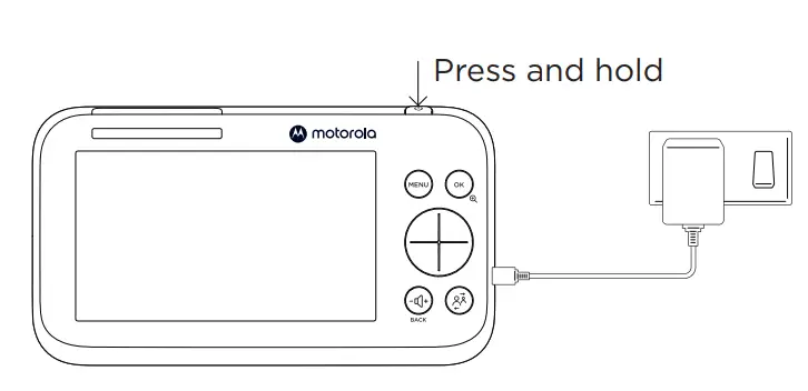 motorola PIP1500 5 Inch WiFi Video Baby Monitor-4