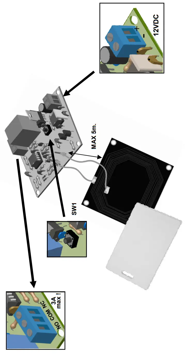 velleman WSHA179 Proximity Card