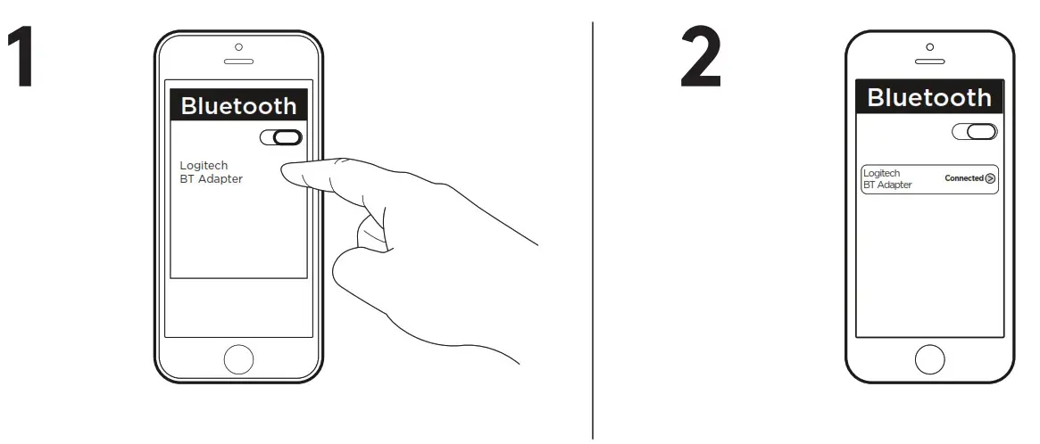 logitech Bluetooth Audio Receiver -- RECONNECT A BLUETOOTH DEVICE