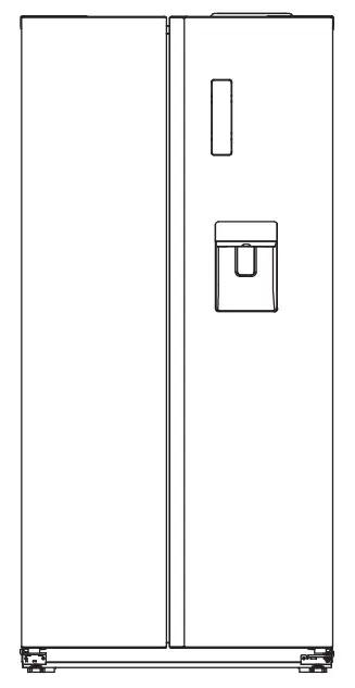 emerio SBS-127290.1 Side by Side Refrigerator