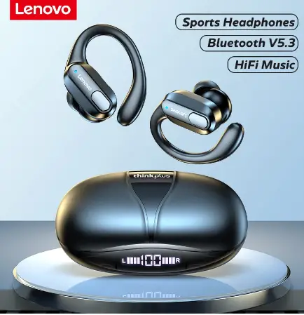 Lenovo- XT80-Bluetooth-5.3-Earphones-True-Wireless-Headphones-with-Mic-Button