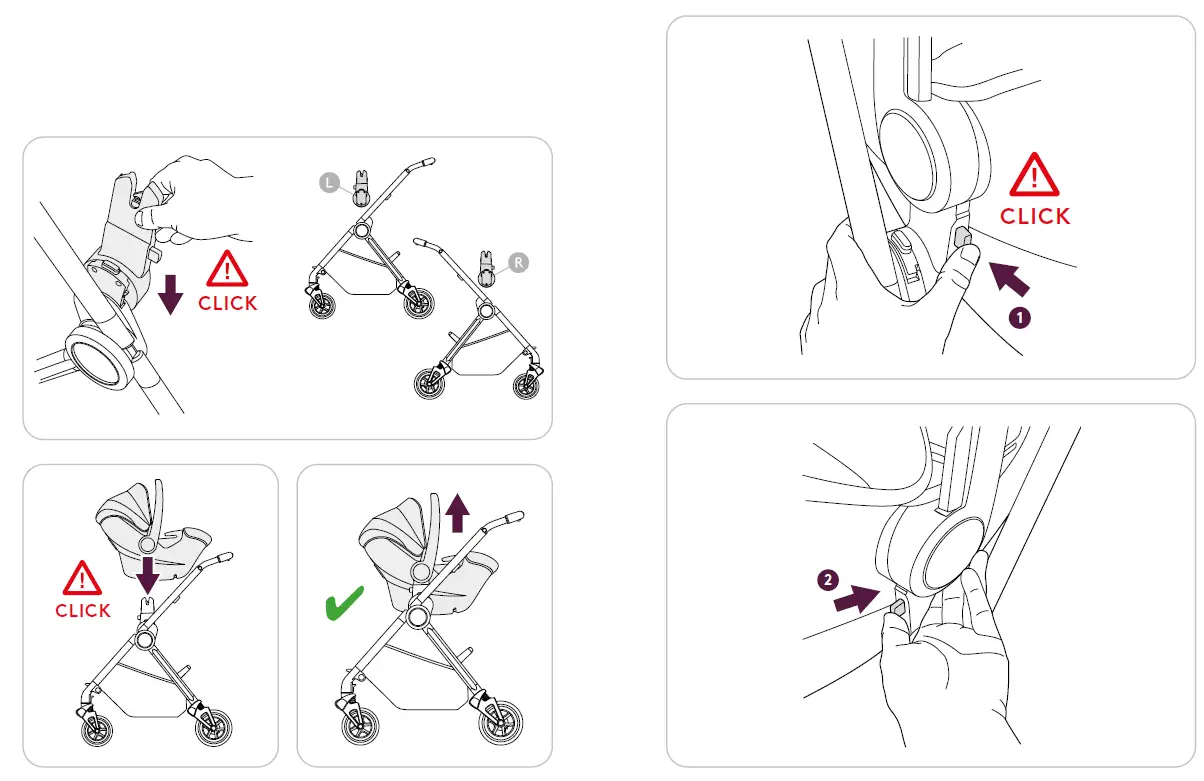 Silver Cross Dream Car Seat Adapter 1
