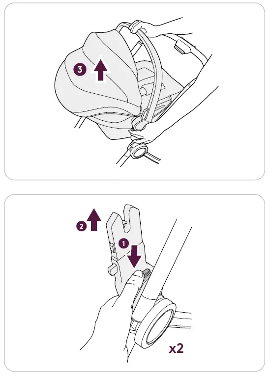 Silver Cross Dream Car Seat Adapter 2