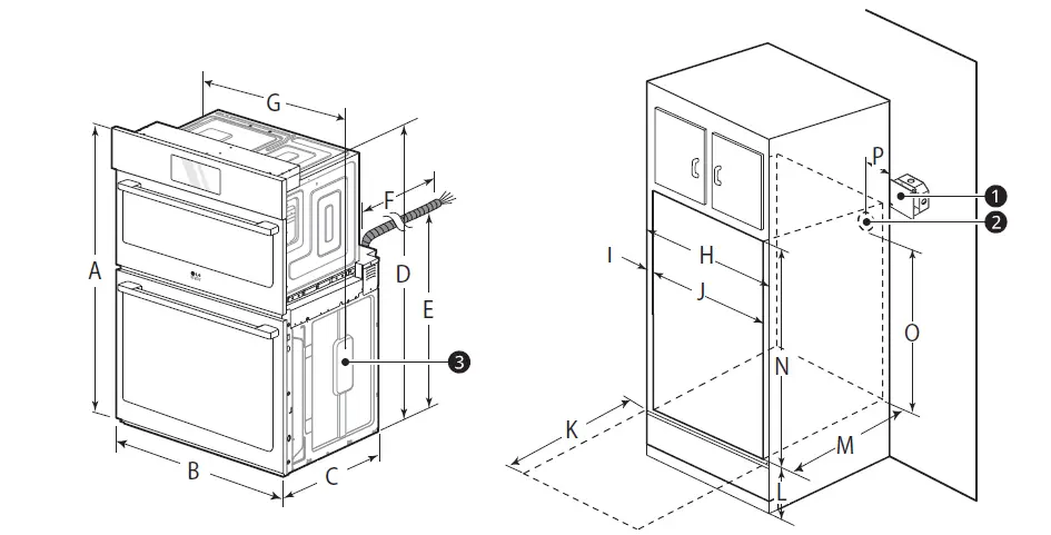 LG WCES6428F Combination Wall Oven fig 1