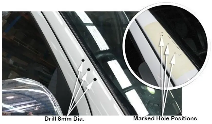 SS122HP Snorkel Safari ARMAX Toyota Hilux 2005 2015 - Remove the template - FIG 6