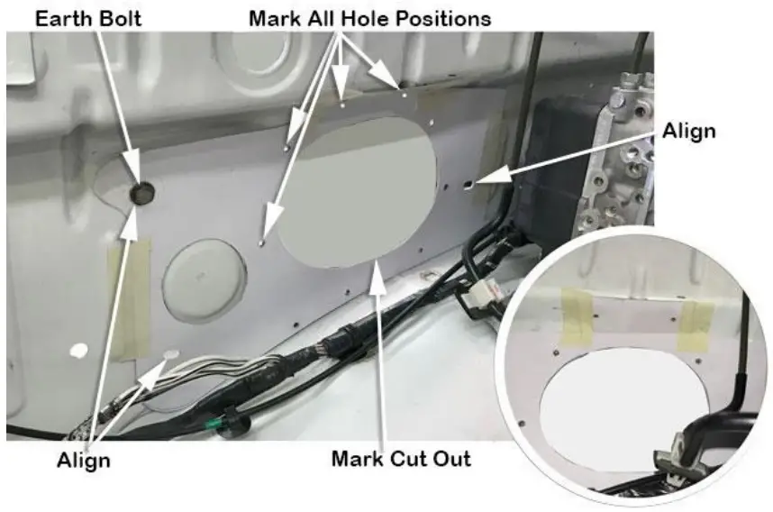 SS122HP Snorkel Safari ARMAX Toyota Hilux 2005 2015 - Remove the template - FIG 8
