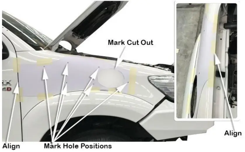 SS122HP Snorkel Safari ARMAX Toyota Hilux 2005 2015 - Remove the template