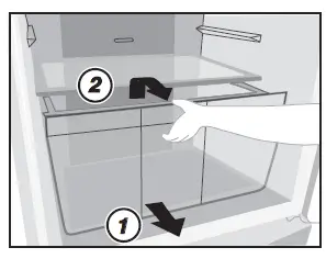 Panasonic NR-BX421W 2 Door Bottom Freezer Refrigerator 45