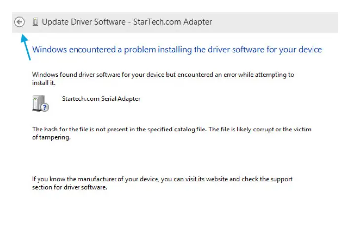 StarTech Professional USB to Serial Adapter - Manual Installati